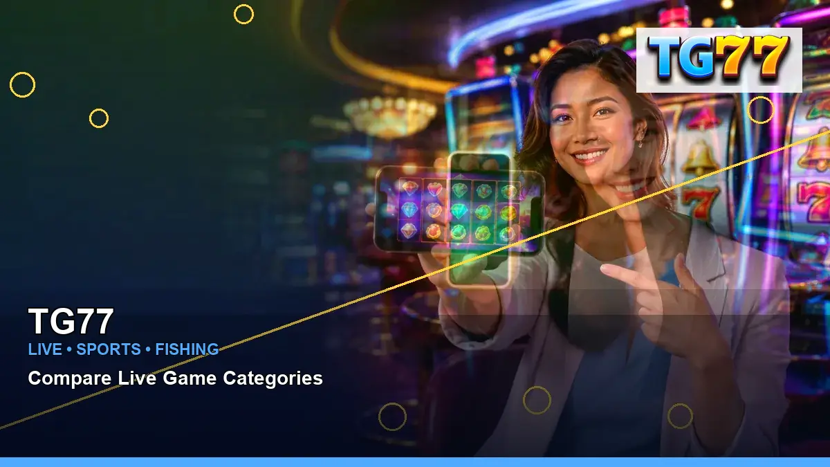 TG77 wide-action lucky reels online slot games highlighting mobile-friendly casino play