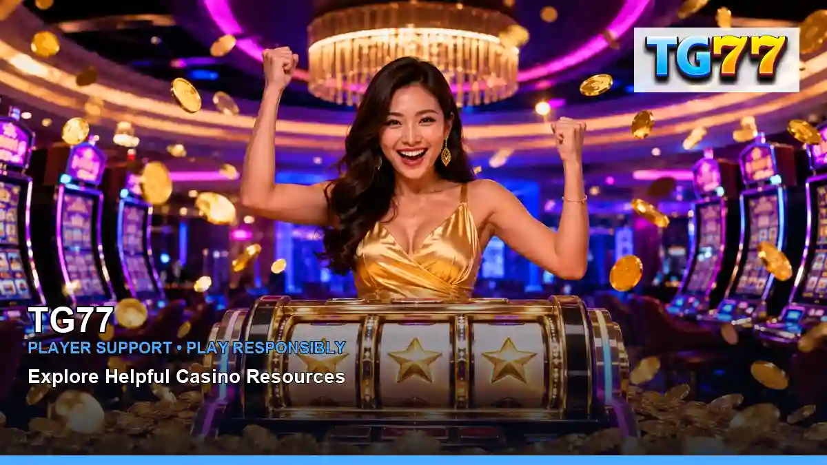 TG77 celebratory jackpot slot games highlighting mobile-friendly casino play