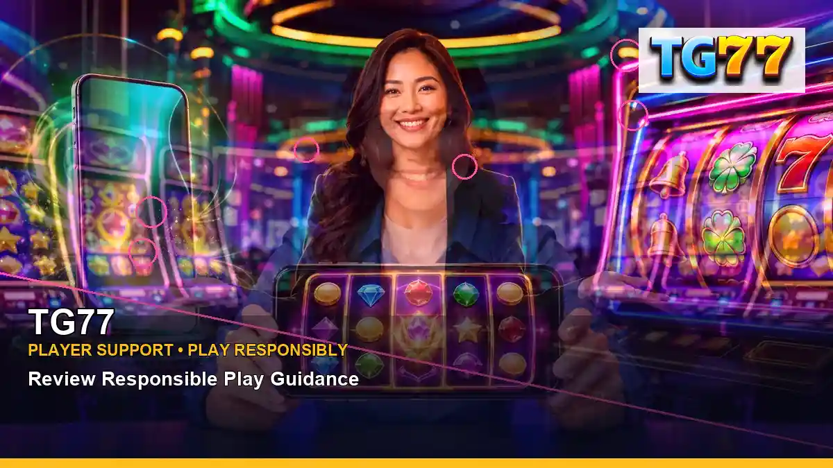 TG77 high-energy party online slot games in a centered layout for Philippine players